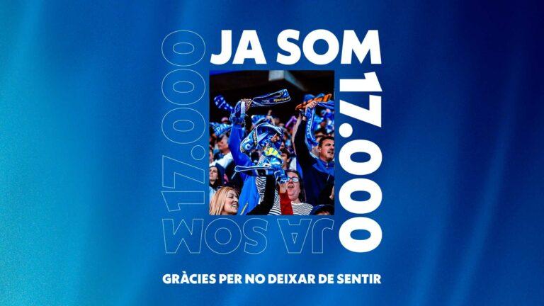 17.000 socios