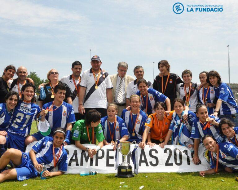 El Espanyol venció 3-1 al Rayo Vallecano en la final de la Copa de la Reina en 2010