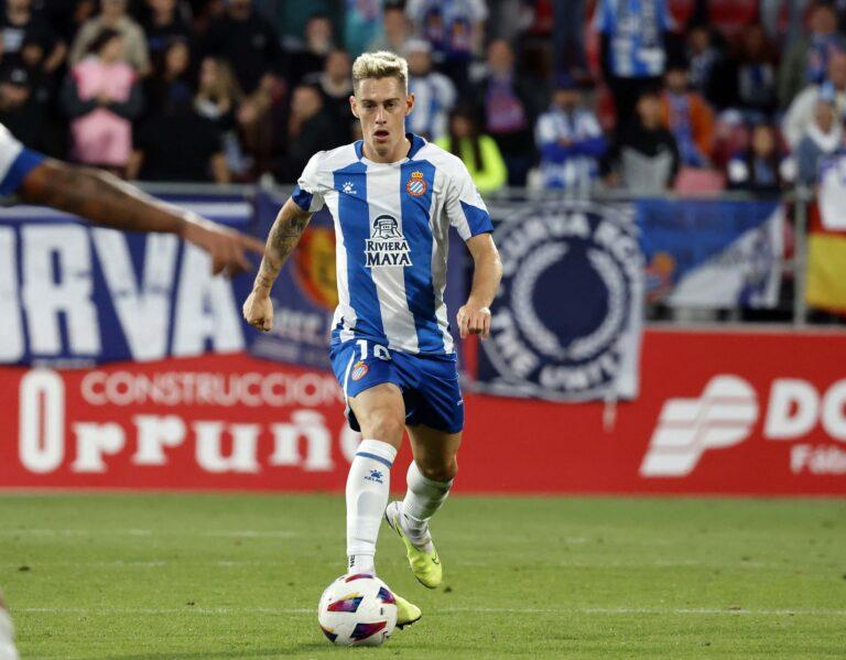 Pol Lozano jugó los 90 minutos en el CD Mirandés - Espanyol