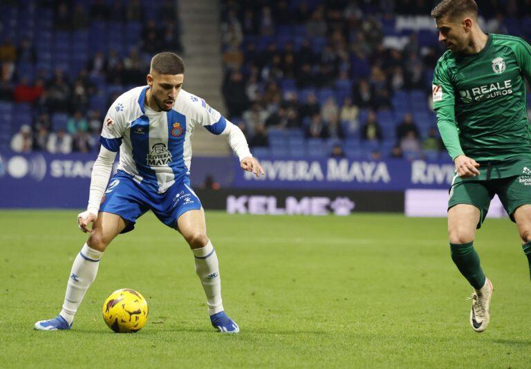 Óscar Gil jugó 8 minutos en el Espanyol - Burgos CF