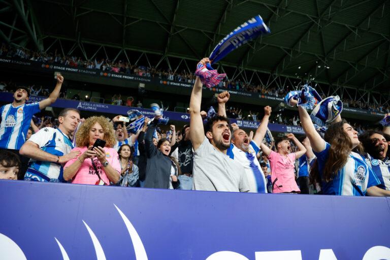 Más de 30.600 personas asistieron al Espanyol - Sporting de Gijón de 'play-off'