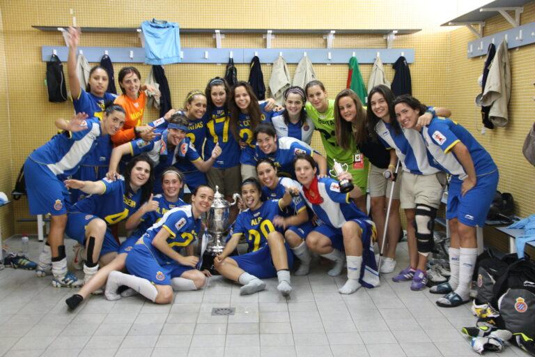 El Espanyol Femenino venció 1-2 al Athletic Club de Bilbao en la final de la Copa de la Reina de 2012