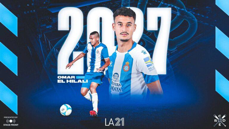 Omar El Hilali renueva hasta 2027 con el Espanyol
