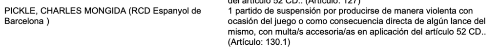 Charles Pickel conoce su segundo castigo por la expulsión de Son Moix 1 Captura de pantalla 2026 03 18 a las 12.28.10