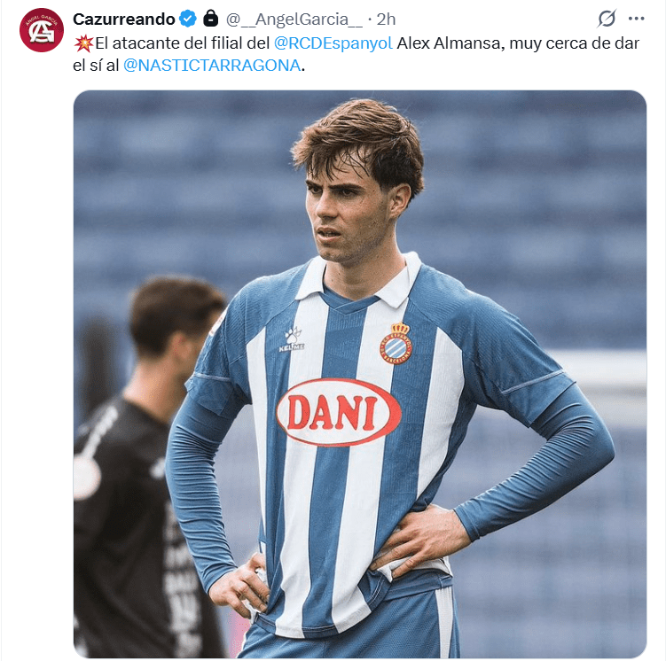 El futuro próximo de Álex Almansa podría estar cerca de 1ªRFEF