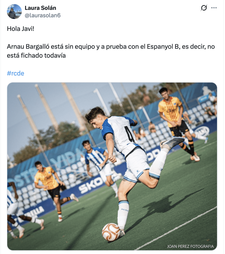 Arnau Bargalló compite en un amistoso en la CE Dani Jarque