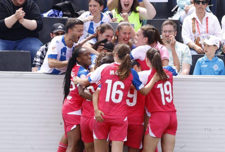 El Espanyol Femenino logró ganar en Recasens en la ida de semifinales del 'play-off'