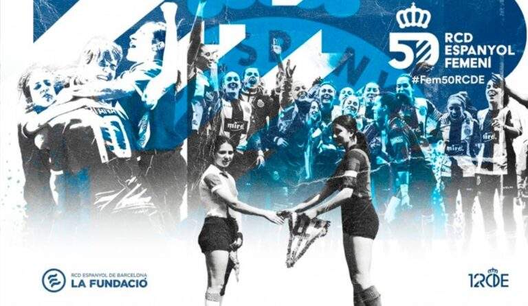 Creatividad del 50 aniversario del Espanyol Femenino