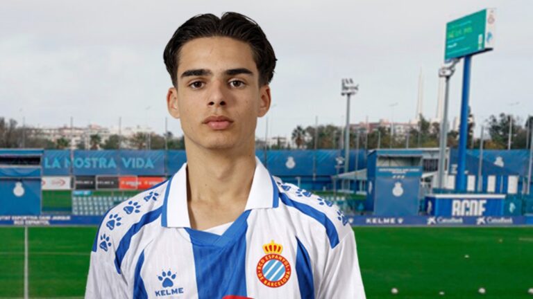 Pol Sabadí tiene contrato con el Espanyol hasta 2028 Pol Sabadí llegó al Espanyol el verano de 2022