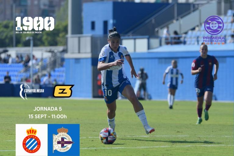 El Espanyol Femenino recibe al Deportivo Abanca en la jornada 5