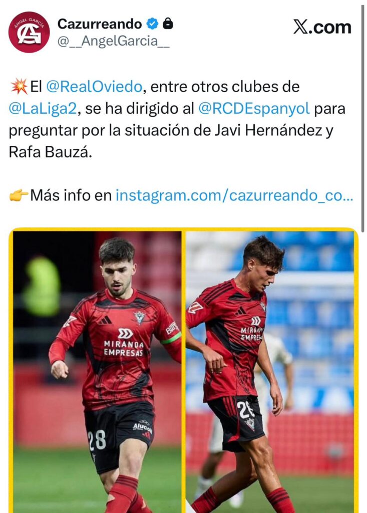 Varios clubes de LaLiga Hypermotion preguntan por Rafa Bauzà y Javi Hernández 1 Javi Hernández y Rafa Bauzà despiertan el interés en equipos de Segunda división