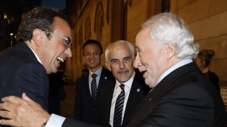 Alan Pace se muestra muy feliz en la gala del 125 aniversario del Espanyol