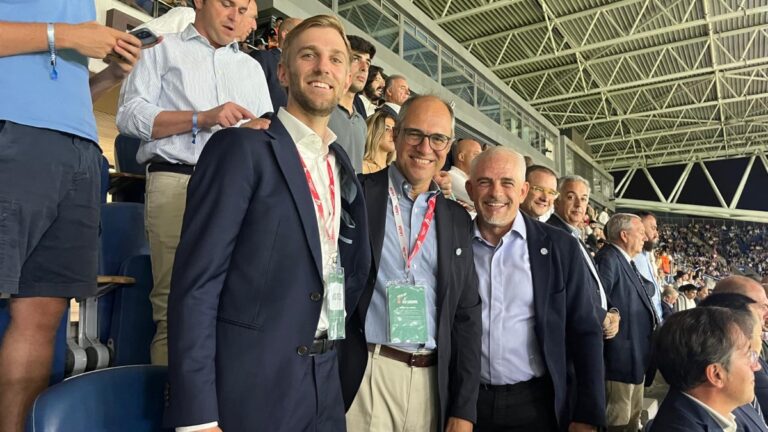 Alan Pace, Brad Spiby y Antonio Dávila vieron desde el RCDE Stadium el Espanyol - Atlético de Madrid