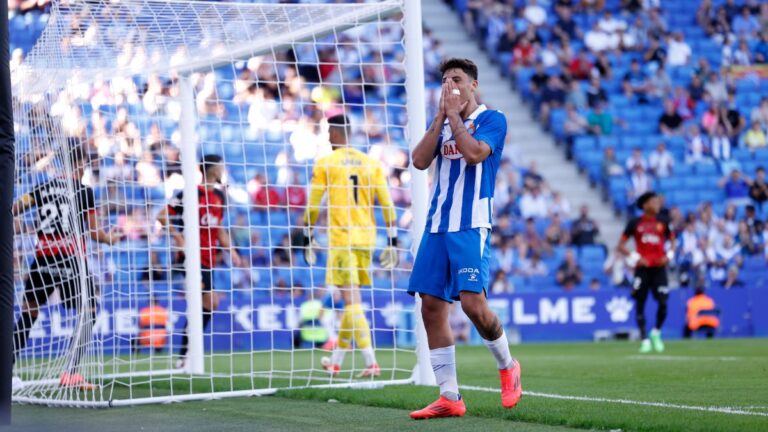 Alejo Veliz fue titular en el Espanyol - RCDE Mallorca