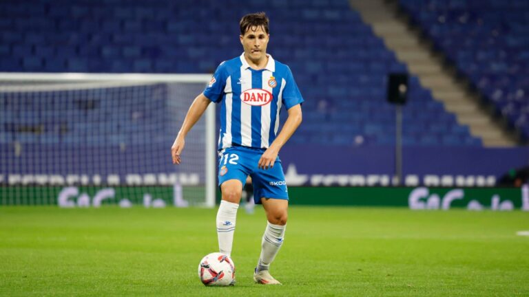 Álvaro Tejero disputó los 90 minutos en el Espanyol 0-2 Sevilla