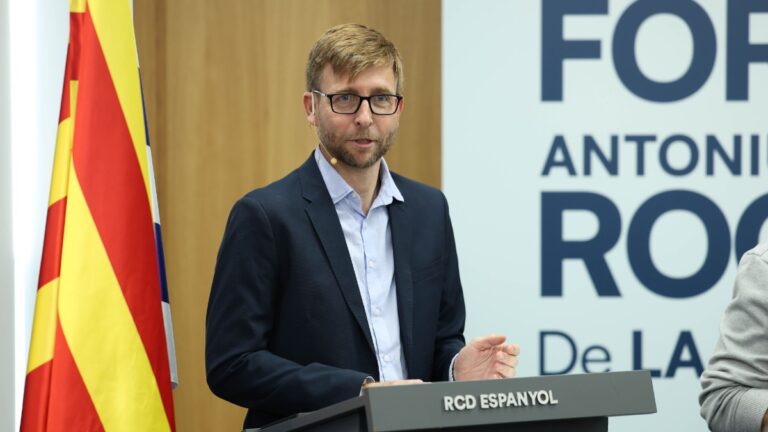 Andrés Merello, en un acto celebrado en la CE Dani Jarque