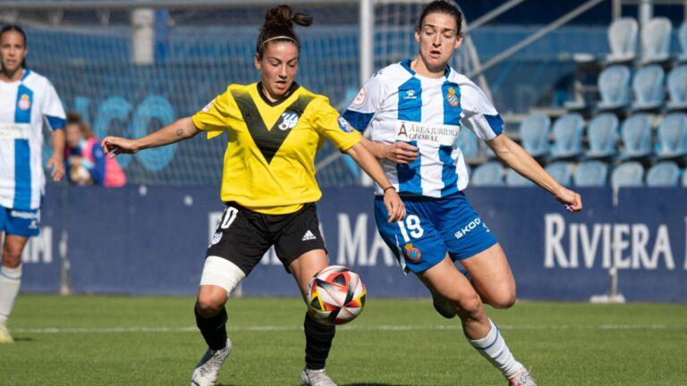 Ángeles del Álamo jugó nueve minutos en el Espanyol Femenino - CE Europa