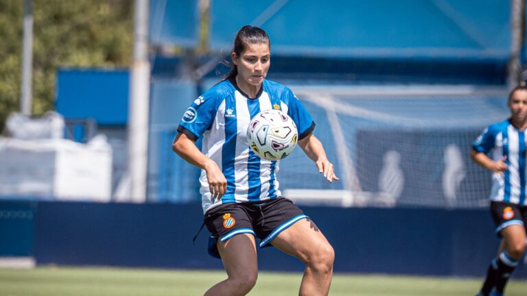 Anita Marcos, en el Espanyol - CE Europa de pretemporada