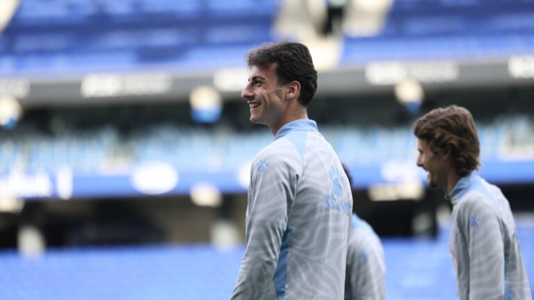 Antoniu Roca, en una previa de liga en el RCDE Stadium
