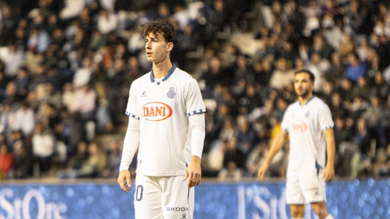 Antoniu Roca jugó la segunda parte en el Atlètic Lleida - Espanyol
