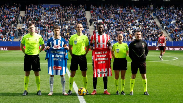 Cuadra Fernández dirigió el Espanyol 1-1 Athletic Club
