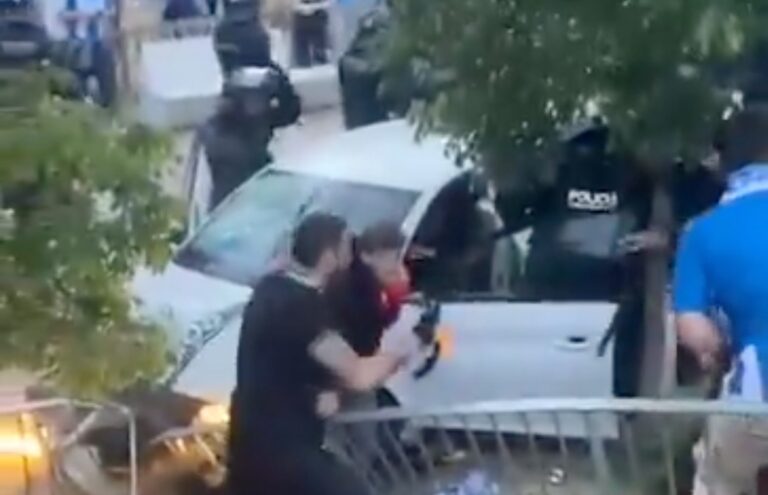 Una mujer de 34 con un turismo blanco fue protagonista de un atropello múltiple