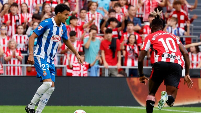 Omar El Hilali debutó en San Mamés con el Espanyol