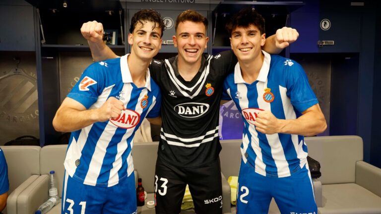 Antoniu Roca, Ángel Fortuño y Roger Hinojo son canteranos del Espanyol