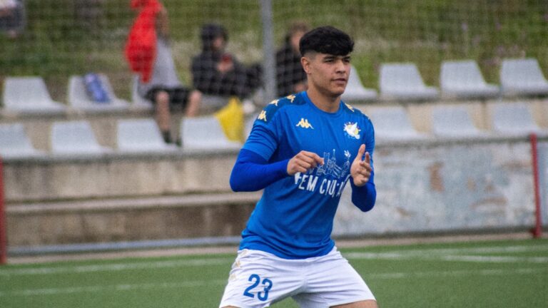 Canteras en un partido de la FE Grama | Foto: Raúl Monje