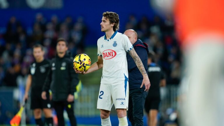 Carlos Romero, en el Getafe CF - Espanyol