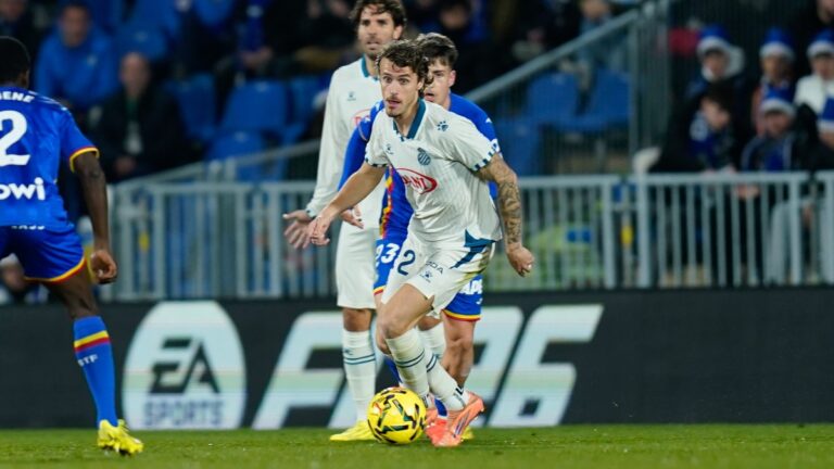 Carlos Romero, en el Getafe CF - Espanyol