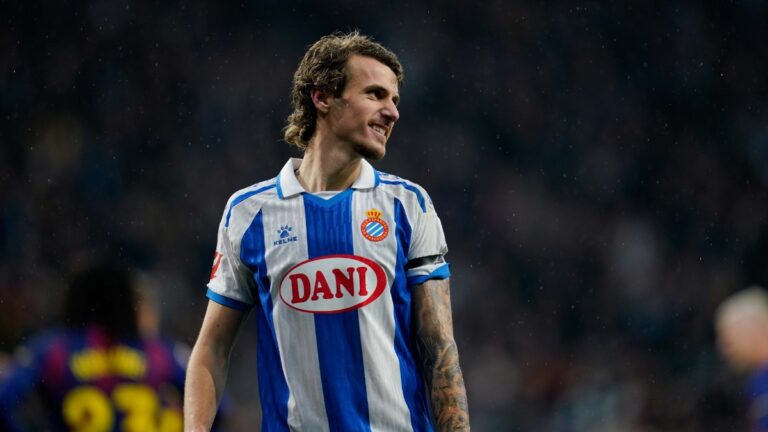 Carlos Romero, en el Espanyol - FC Barcelona