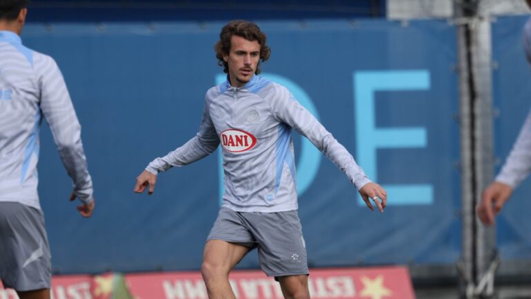 Carlos Romero, durante un entrenamiento del parón internacional