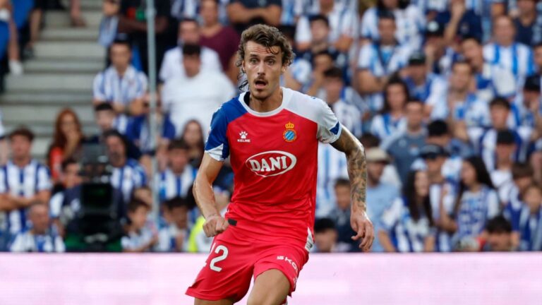 Carlos Romero fue titular en el empate a dos entre la Real Sociedad y el Espanyol