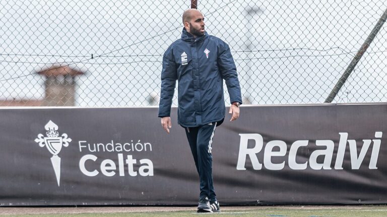 Claudio Giráldez ascendió al primer equipo desde el filial del RC Celta de Vigo