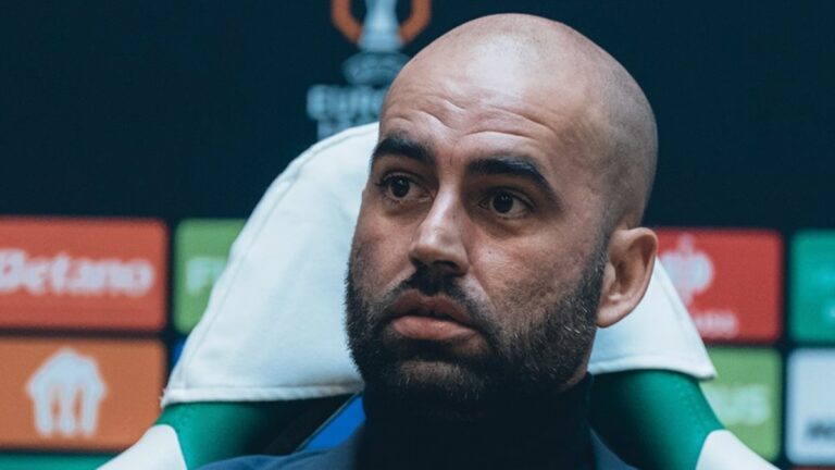 Claudio Giráldez, en un post partido de la Europa League
