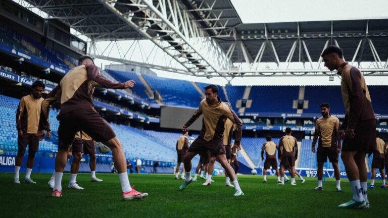 El Espanyol repite convocatoria para El Sardinero El Espanyol prepara el partido ante el Racing de Santander en el RCDE Stadium