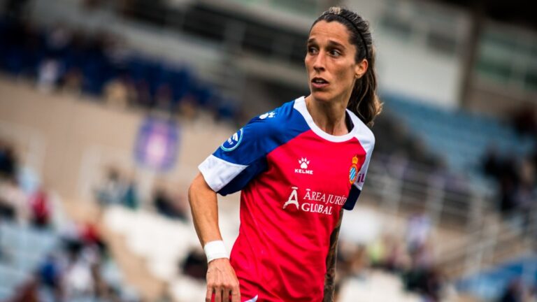 Cristina Baudet, en el Alhama CF - Espanyol Femenino
