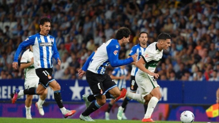 Cabrera y Pere Milla, en el Espanyol - Elche CF