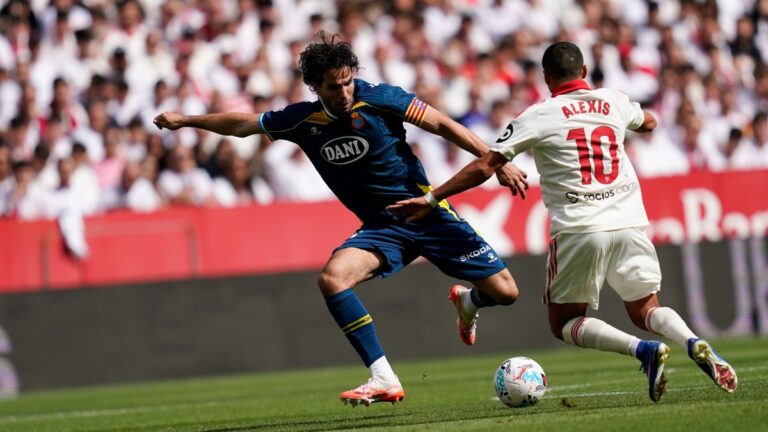 Leandro Cabrera, el capitán del Espanyol en el Sánchez-Pizjuán