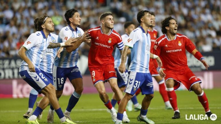Roberto Fernández y Cabrera, en el Málaga CF - Espanyol