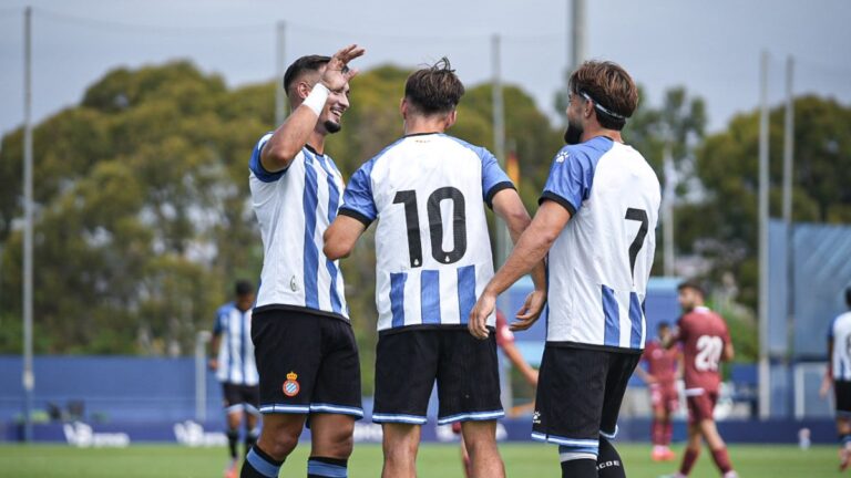 Xavi Rufo, goleador en el Espanyol B 3-0 Nàstic de Tarragona