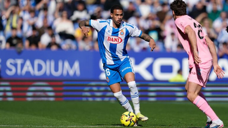 Cyril Ngonge tuvo buenos minutos en el Espanyol 2-2 RC Celta de Vigo