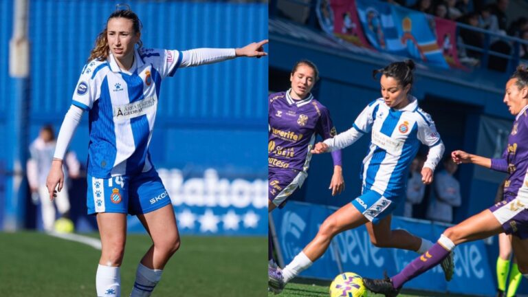 Laia Ballesté y Ainhoa Domènech compartieron defensa en el Espanyol Femenino - Costa Adeje Tenerife