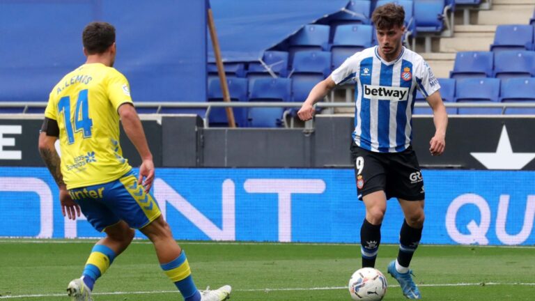 Javi Puado fue protagonista en el Espanyol - UD Las Palmas de la pandemia