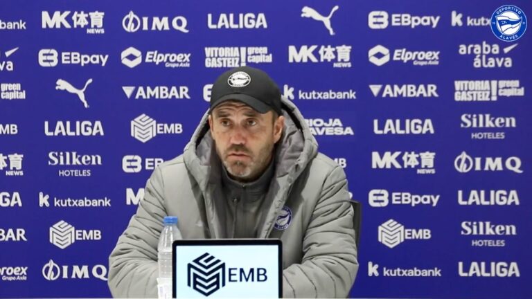 Eduardo Coudet, en la previa del Deportivo Alavés - Espanyol en Mendizorroza