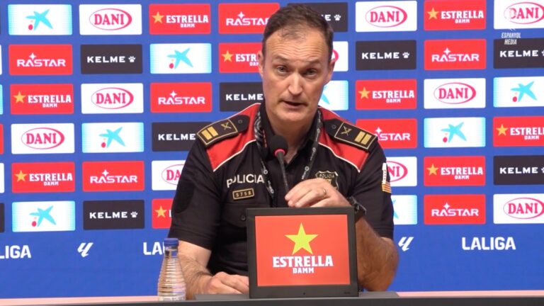 Eduardo Sallent explica con detalles lo ocurrido en el accidente múltiple del derbi