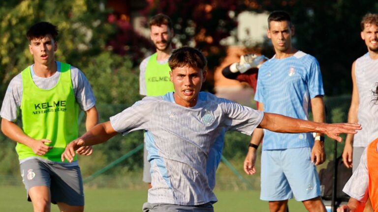 Roger Hinojo y Rafa Bauzà, en la pretemporada con el primer equipo
