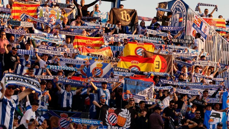 La grada visitante de Butarque lucirá de blanquiazul con la visita del Espanyol