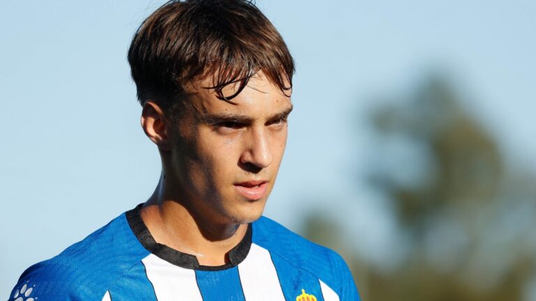 Jan Peries, en el Espanyol B - CF Calamocha